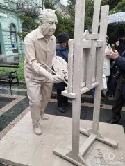 Sombor dobio novi simbol kulture: Sava Stojkov ponovo ispred Čitaonic