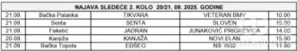 Parovi 2. kola II vojvođanske lige