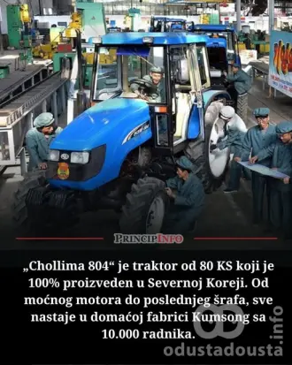 Simbol ekonomske nezavisnosti: Traktor „Chollima 804“ kao ponos Severne Koreje