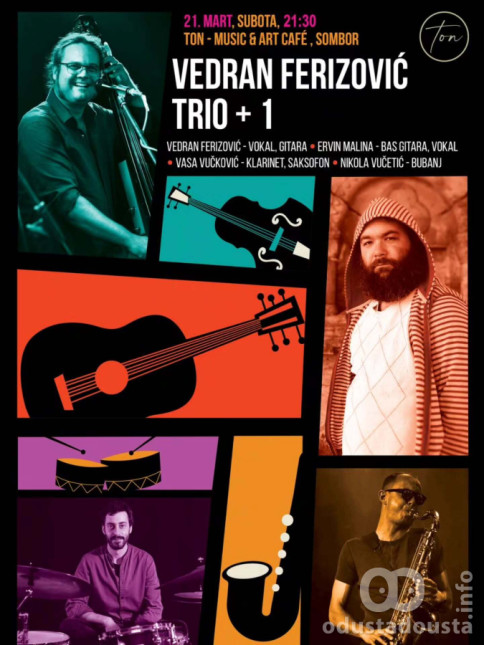 Kabaretsko veče u Somboru: Vedran Ferizović Trio +1 donosi „Nebesku igranku”