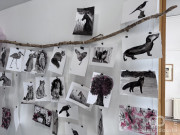 Istok u srcu Sombora: Učenice dizajna odeće savladale Sumi-e tehniku u Galeriji