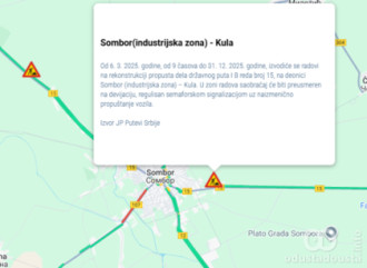 Radovi na delu državnog puta Sombor (industrijska zona) - Kula