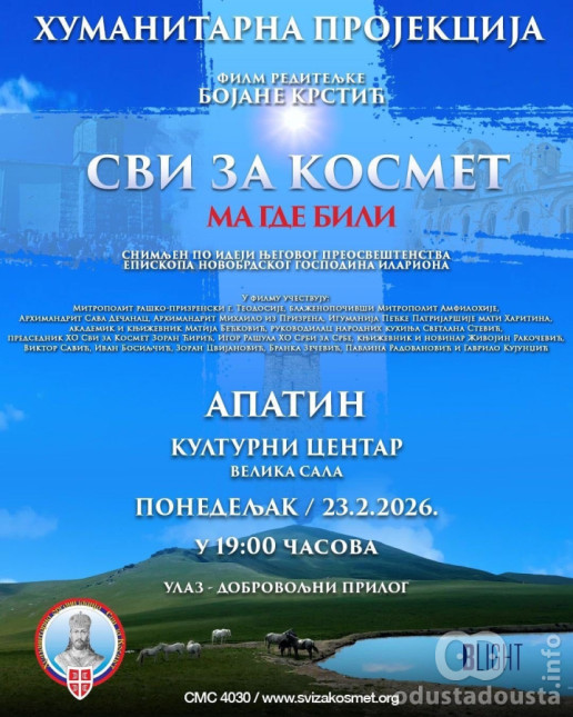 Film o Kosovskom zavetu i radu organizacije „Svi za Kosmet“