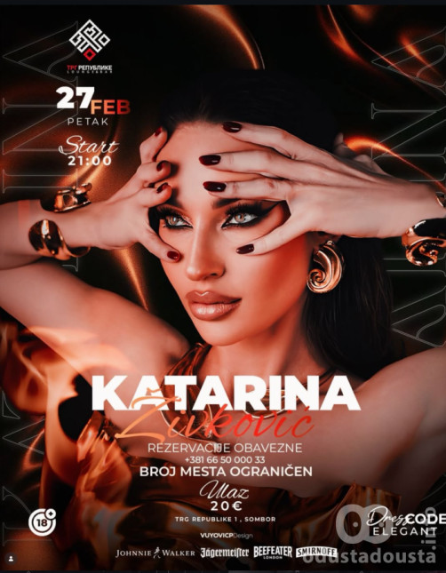 Spektakl U Somboru: Katarina Živković Nastupa U Trg Republike Lounge Baru