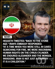 Civilizacijski okršaj na mreži X: Hegseth preti „kamenim dobom“, Iran odgovorio istorijom