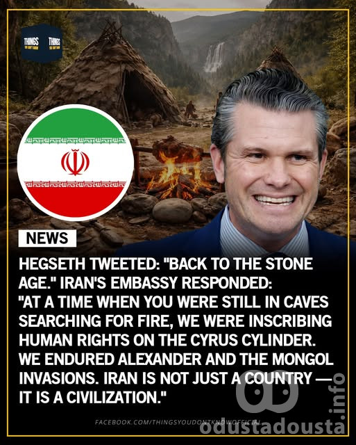 Civilizacijski okršaj na mreži X: Hegseth preti „kamenim dobom“, Iran odgovorio istorijom