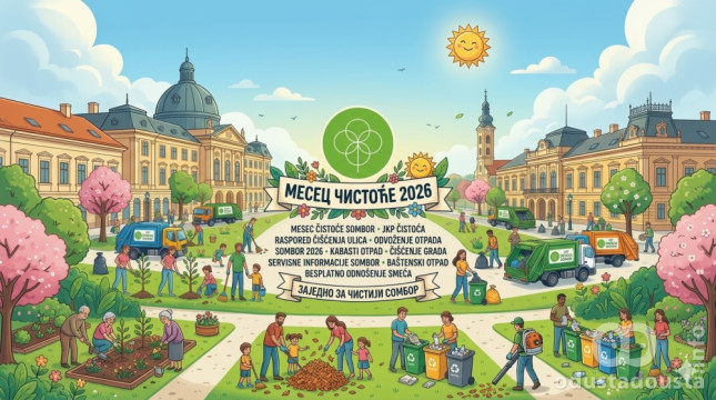 MESEC ČISTOĆE 2026 - SOMBOR detaljan plan