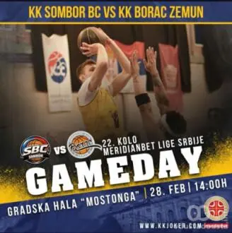 Najava utakmice Sombor BC - Borac
