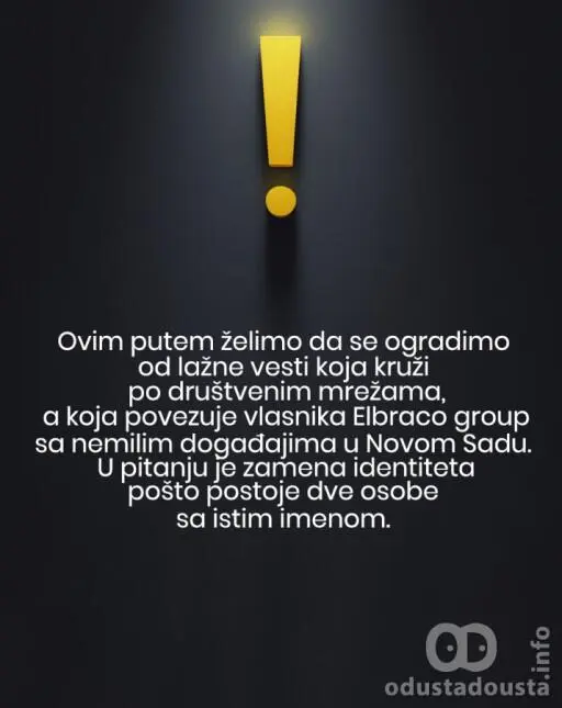 DEMANTI: Dragan Bračika i Elbraco Group žrtve zamene identiteta na društvenim mrežama