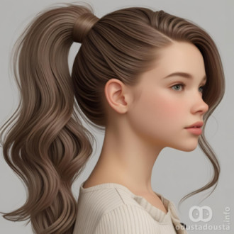 Visoki rep sa puno volumena