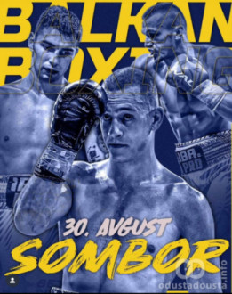 Plakat večeri profi boksa u Somboru