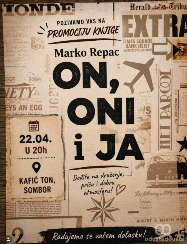 Književno veče u Tonu: Marko Repac promoviše knjigu "On, oni i ja"