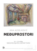 Izložba „Međuprostori“ Ane Azdejković od utorka u galeriji KC „Laza Kostić“