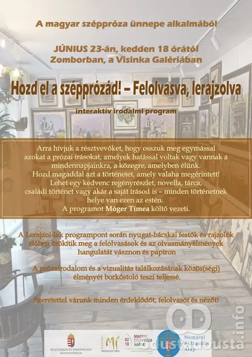 Mađarsko književno veče proze „Donesi svoju prozu” u somborskoj Galeriji Višinka