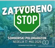 Važno obaveštenje: Privremena obustava saobraćaja u Somboru tokom polumaratona