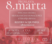 Sombor Crystal Lux Proslavite 8. mart uz Terapija Bend