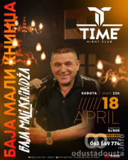 Baja Mali Knindža stiže u Stapar: Koncert u Night Club-u TIME