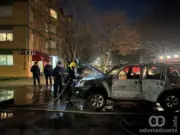 VEČE STRAHA U SOMBORU: Automobil planuo dok je grad bio pun ljudi!